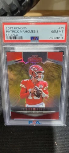 2022 PANINI HONORS PATRICK MAHOMES II ORANGE PRIZM SSP /20 PSA 10 💎 POP 2