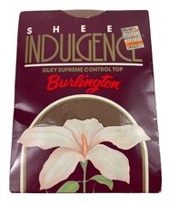 Sheer Indulgence Burlington Vintage 1989 Pantyhose Tan, Size 3