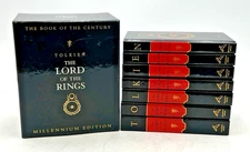 LORD OF THE RINGS MILLENNIUM EDITION (7) HB BOOKS BOX  SET J.R.R. TOLKIEN NO CD