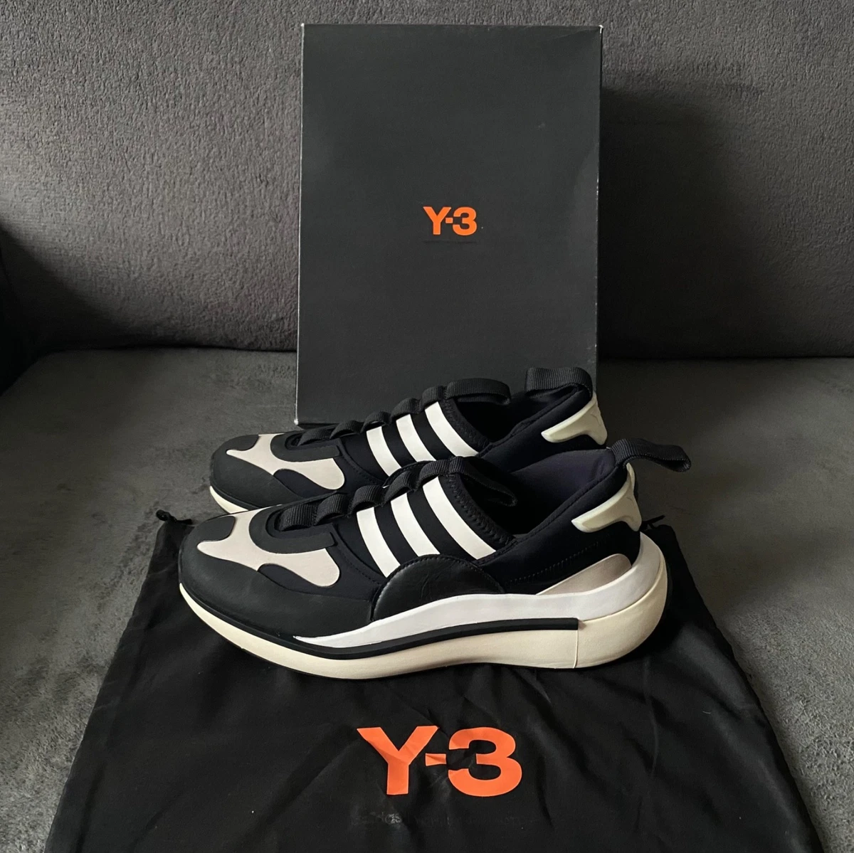 Adidas Y-3 Qisan Cozy Black Chalk Pearl for sale | eBay