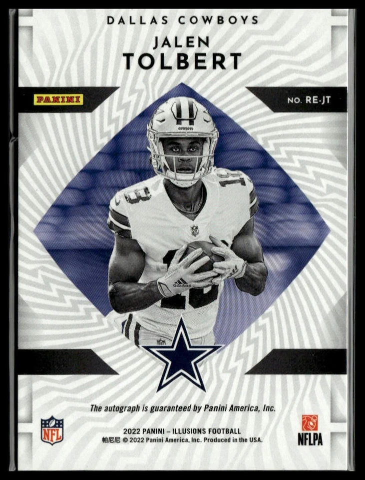 Jalen Tolbert 2022 Illusions Rookie Endorsements Red #RE-JT #/99 Cowboys - Image 2 of 2