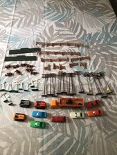 Tyco lot Of Miniature Accessories, Vehicles, Trees, Animals More