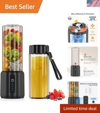 Lightweight Personal Blender with LED Power Display - Perfect for Gym & Office