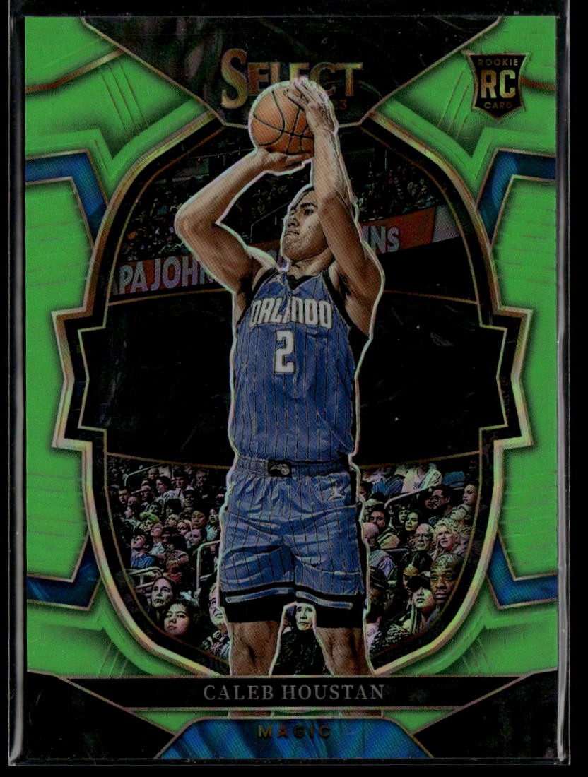 2022-23 Panini Select #68 Caleb Houstan Neon Green Prizms RC /75