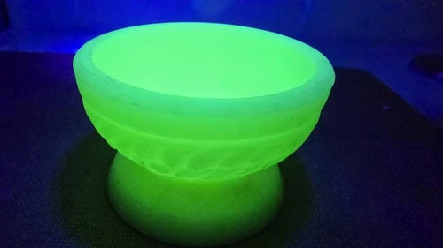 Fenton Art Glass Company Base Portion Owl Fairy Lamp