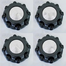 4 pcs Gloss Black Silver for 2000-08 Chevy 2500 Truck Van 16" 8 LUGS Black Wh...
