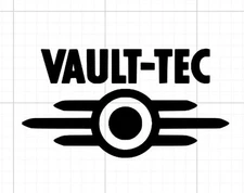 Vault Tec Fallout Vault Logo Gamer Funny Automotive Decal Vinyl Sticker