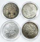 *MIXED DATE AU MORGAN DOLLAR LOT* *FOUR TOTAL AU EXAMPLES* NR #G3825