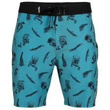 SALT LIFE Tackle Box All Over Boardshort 34 Maui Blue Live Salty Live Salty NWT