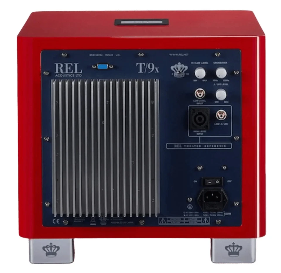 REL T9x RED- Active Subwoofer, High Gloss Red Finish - Bild 3 von 3