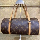 Louis Vuitton Monogram Papillon 26 Handbag Brown Used From Japan