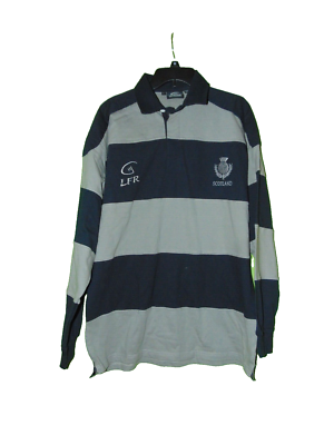#ad #ad NEW Live For Rugby Scotland Long Sleeve Shirt Men#x27;s Large Cotton Jersey NWT $28.50