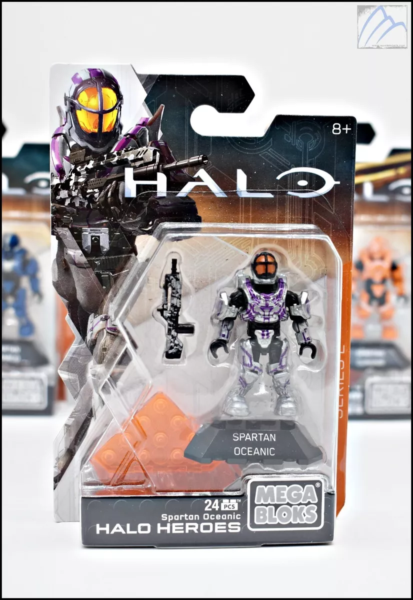 SPARTAN OCEANIC MINI FIGURE DPJ81 HALO HEROES 2 MEGA CONSTRUX BLOKS
