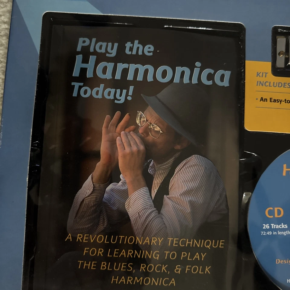 Harmonica Book & Kit Set New In Box Instructional by David Harp - Image 4 of 4