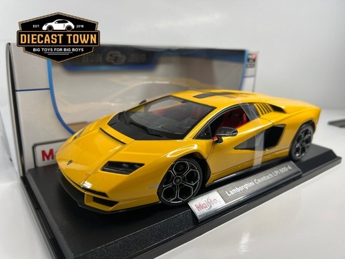 1/18 MAISTO LAMBORGHINI COUNTACH LPI 800-4 YELLOW DIECAST MODEL