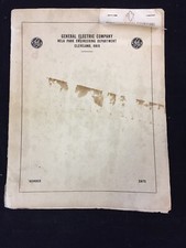1942 GENERAL ELECTRIC PHOTOFLASH SYNCHRONIZATION TESTER OPERATION MANUAL