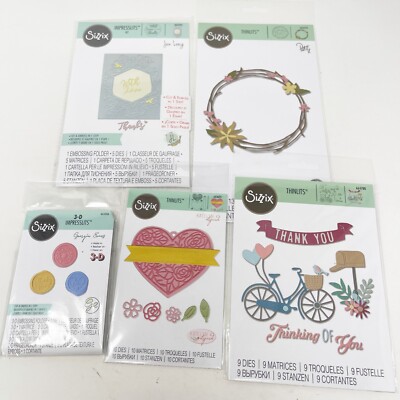 Sizzix Thinlits THANK YOU Thinlits Bundle Card-Making Scrapbooking
