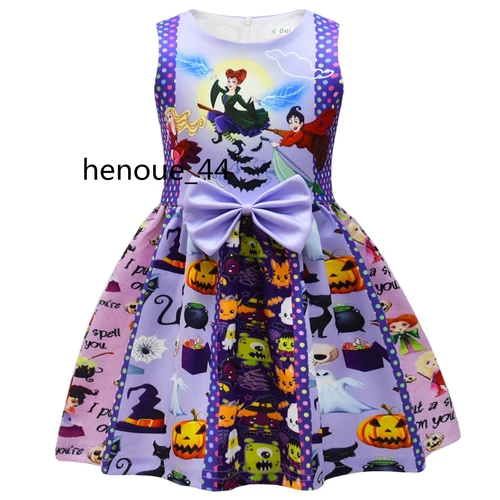 minnie stitch Cartoon Bowknot Dress Skirt Princess Party Birthday Fancy girl - Picture 60 of 69