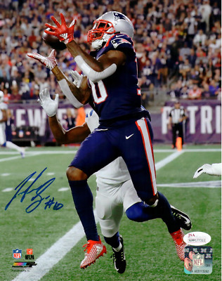 Josh Gordon New England Patriots Signed 1st Pats Brady 500th TD