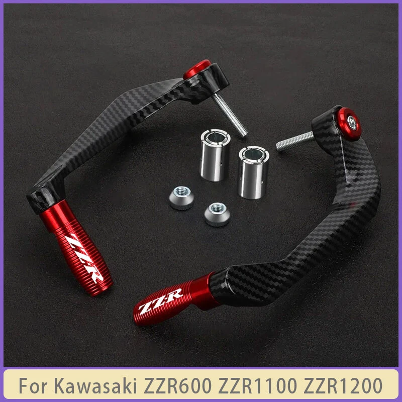 For Kawasaki ZZR 600 1200 Handlebar Bar End Brake Clutch Levers Guard Protector Foto 2 de 4