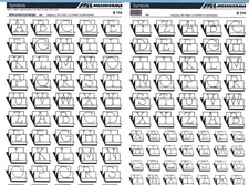 MECANORMA Dry Transfer Lettering Sheet, Letraset #538 SYMBOLS S174
