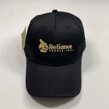 Reliance Supply Inc. Hat Cap Men’s Black Strapback Embroidered NEW