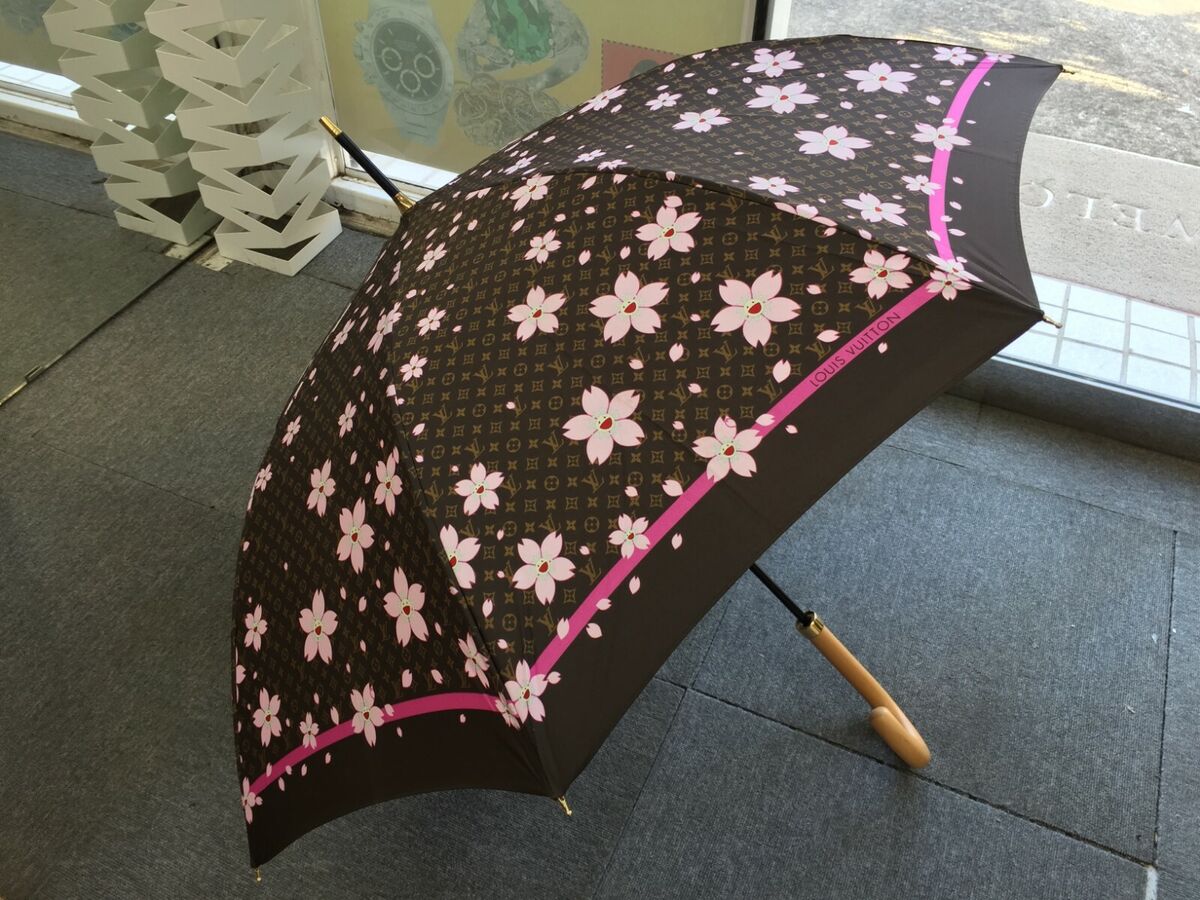 Auth Louis Vuitton Cherry Blossom Parapului Umbrella Auth Louis Vuitton Cherry Blossom Parapului Umbrella