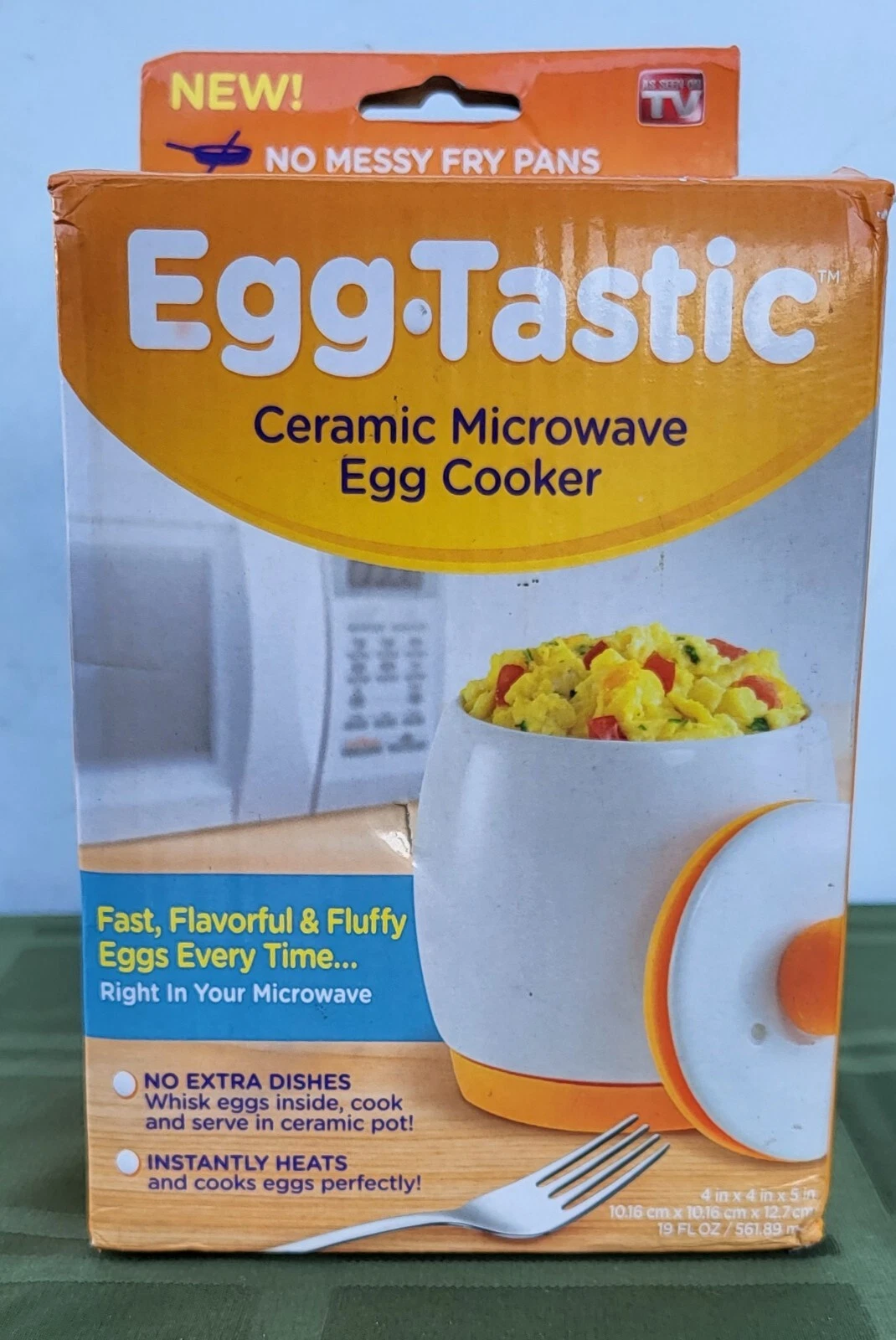 NEW Egg-Tastic Microwave Egg Cooker & Poacher For Fast & Fluffy Eggs EggTastic