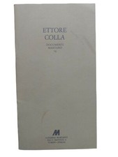 Ettore Colla 1932-1964 Galleria Martano opuscolo catalogo mostra 1984