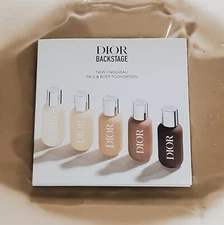 Dior Backstage Face Body Foundation 9 Shade Sample Bubble Card New