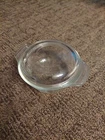 Vintage Anchor Hocking 5" Oval Clear Glass Dish bowl with Handles.