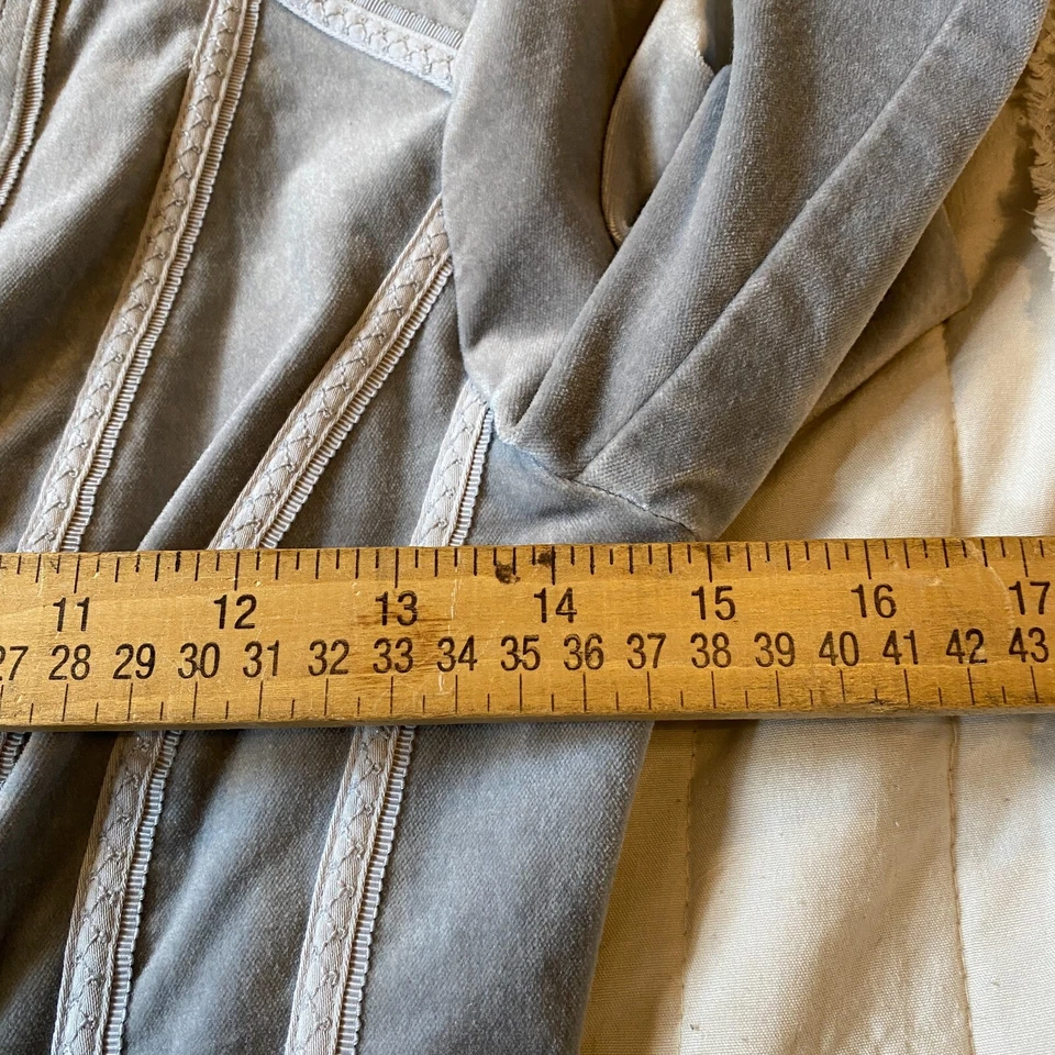 Blazer feminino White House Black Market 00 cinza/prata veludo jaqueta Majorette - Imagem 4 de 4