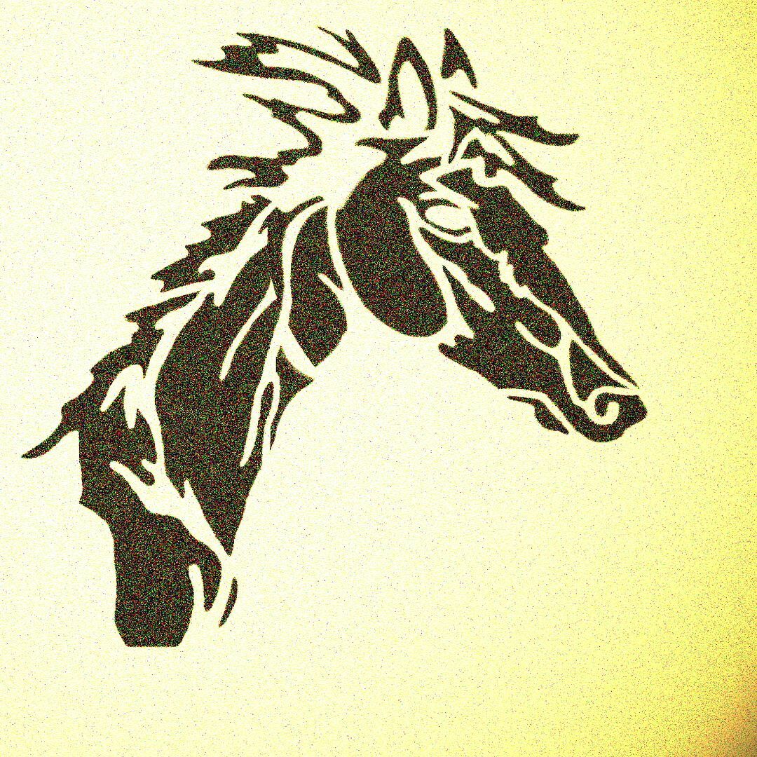 Horse Head Stencil