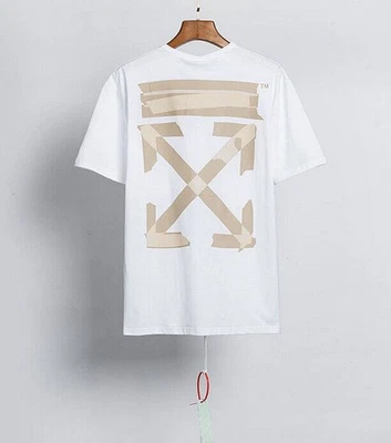 & OTHER STORIES New OFF WHITE OW Graffiti arrow Print Short Sleeve Tee Top Unisex T-Shirt Casual
