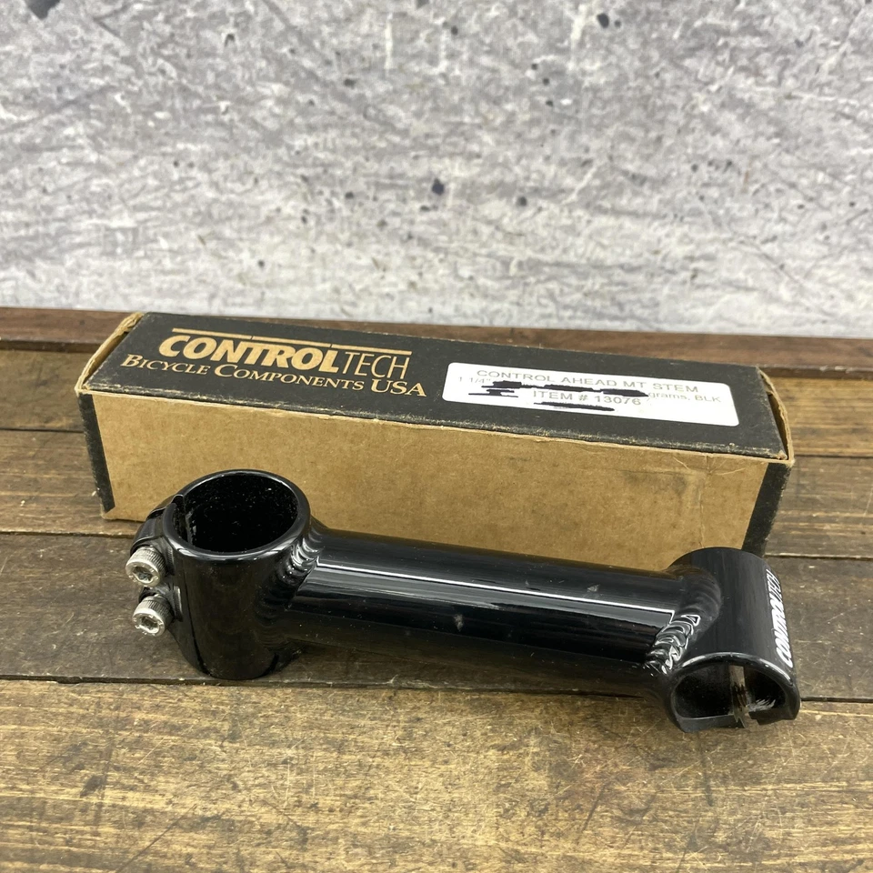 Vintage ControlTech Threadless Stem 1 1/4 in Threadless 130 mm Black USA 205g - Image 4 of 4