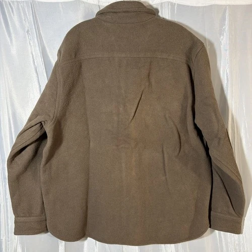 RARE Best Made Co. Borwn Wool Flannel Overshirt Men's 2XL/XXL Zip Shacket B2181 image 10