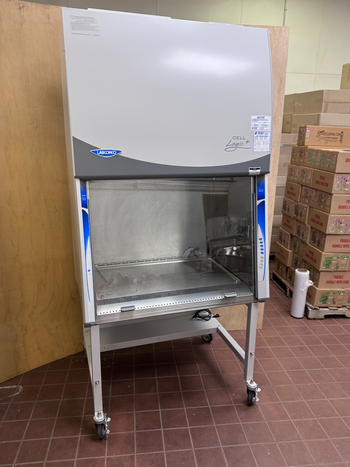 Labconco Purifier Cell Logic+ Class II A2 Biosafety Cabinet w/Temp-Zone + Stand