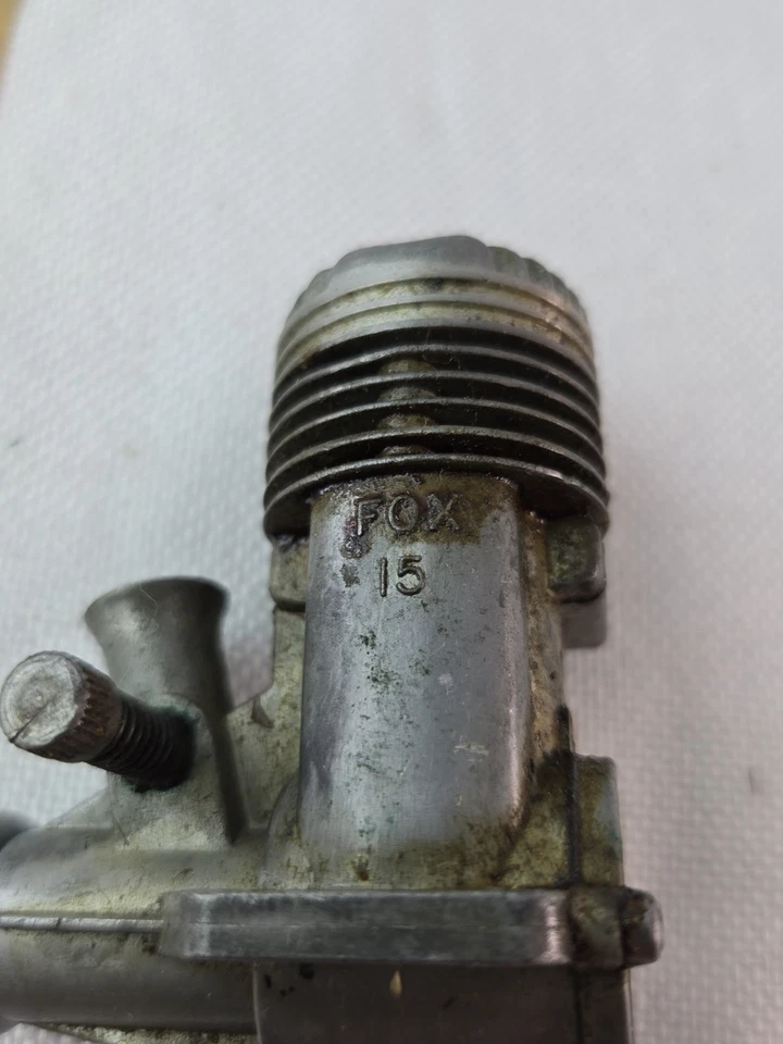 Vintage 15 RC  Model Airplane engine with Engine Diagram  - Image 3 of 4