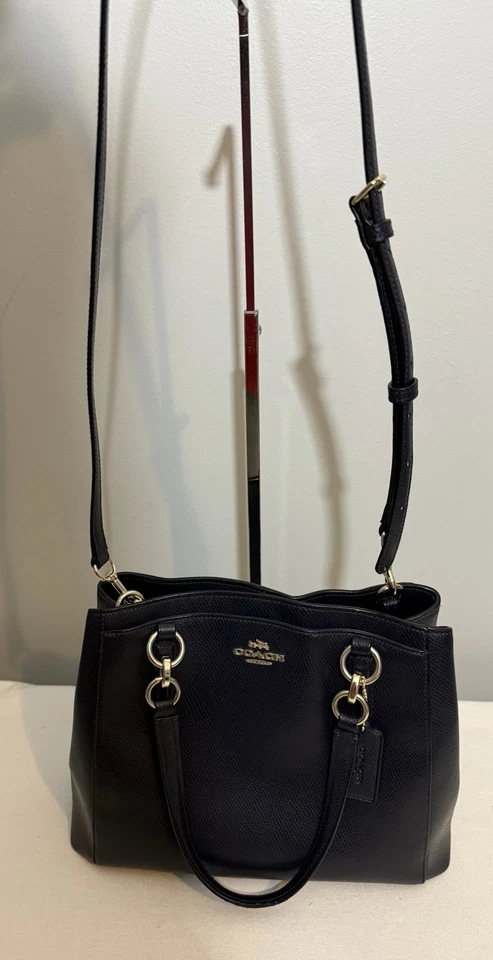 Bolso bandolera Coach Minetta de cuero azul medianoche F36642 Foto 4 de 4