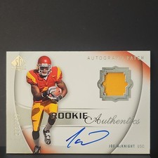 Upper Deck 2010 SP Authentic Joe McKnight #125 USC Rookie Auto Patch Card. rookie card picture