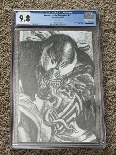 Venom Lethal Protector II 1 - 1:100 Alex Ross Sketch Cover - CGC Graded 9.8