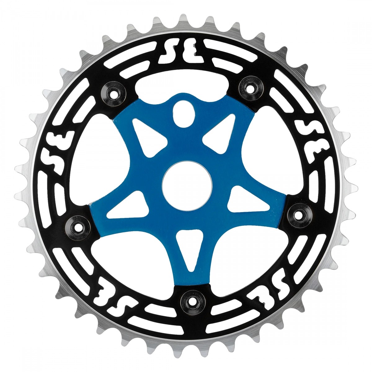 SE Bikes 39T Alloy One Piece Chainring - Spider Set - CNC Machined BlackBlue 11690₽