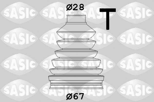 Sasic 1906023 Faltenbalgsatz FüR Antriebswelle Achsmanschette Set Satz-image