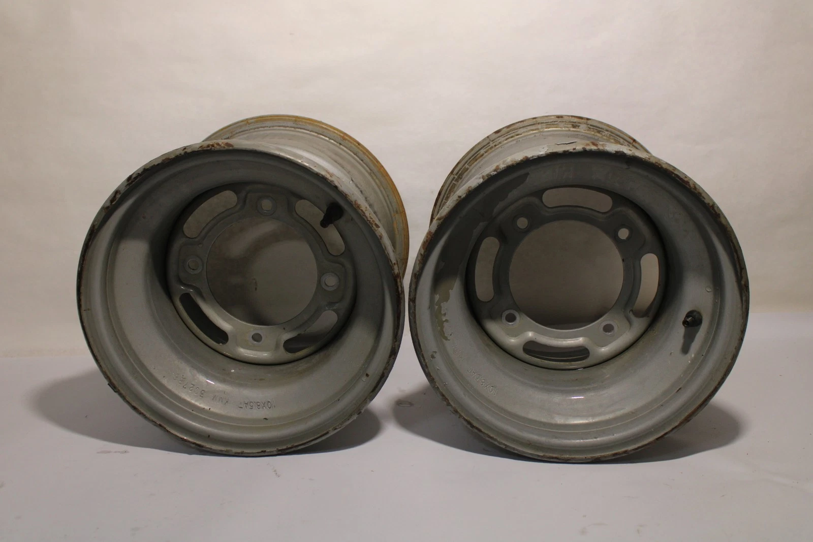 あ*お様 Bayou Kawasaki Bayou 220 Bayou 250 OEM Rear Back Wheels Rims 10x8.5