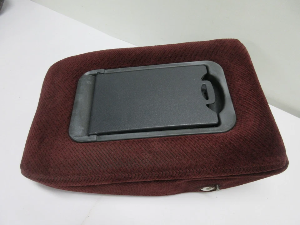 95-98 CHEVY SILVERADO GMC SIERRA CK 1500 CENTER CONSOLE JUMP SEAT ARMREST RED - Image 2 of 4