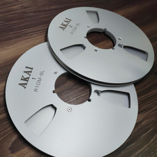 One Pair 10.5'' Silver Akai Tape Reel High Quality Aluminum Take Up Reel