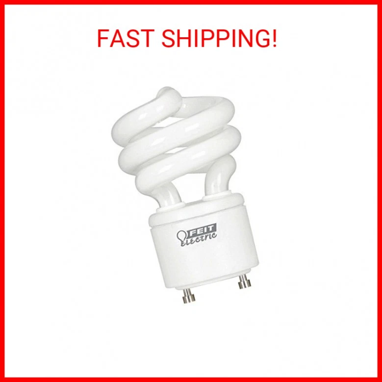 Feit Electric 60W Equivalent CFL Twist Light Bulb on GU24 Base, Non-Dimmable, 90 - Image 2 of 2