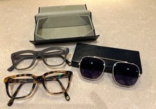 Cubitts Glasses x 2 Plus Clip On Sunglasses with 2 Cases