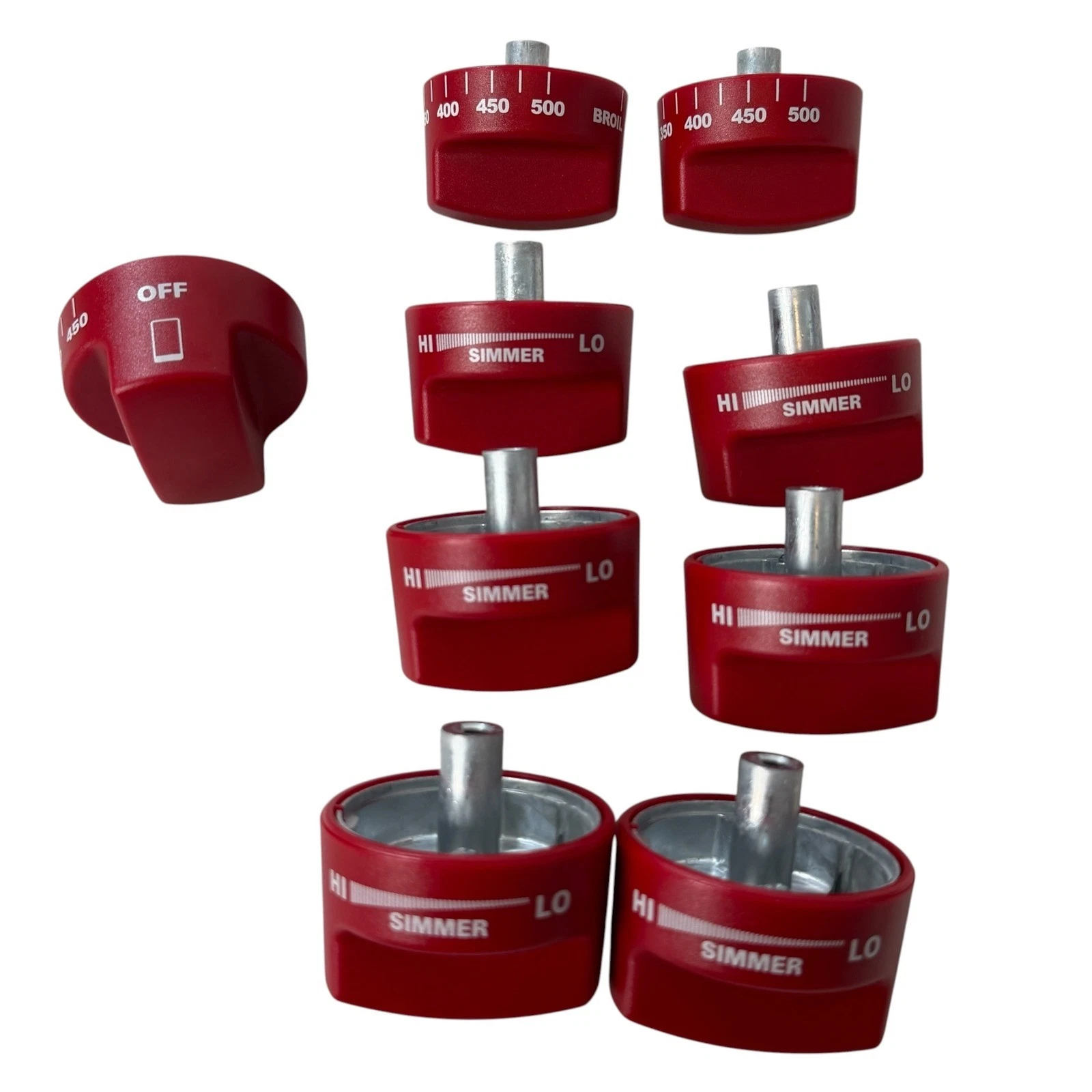 Wolf Range Oven Control Knobs Red Set of 9 Professional Gas Stove Replacement
Opens in a new window