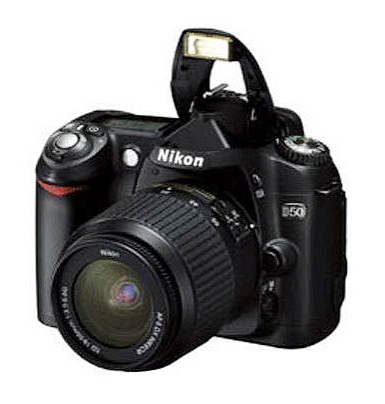 Nikon D D50 6.1MP Digital SLR Camera - Black (Kit w/ AF-S DX IF ED G 18-70mm Lens)